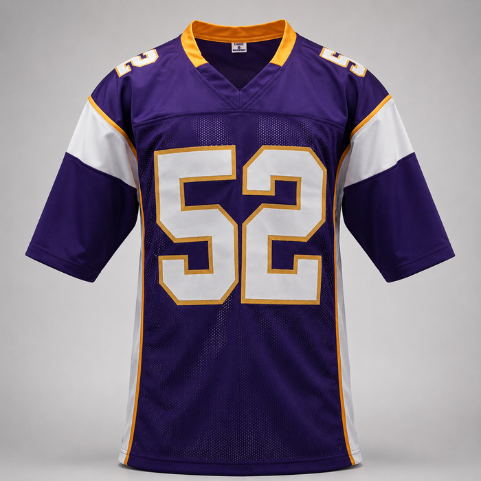 Chad Greenway Signed Purple Player Football Jersey