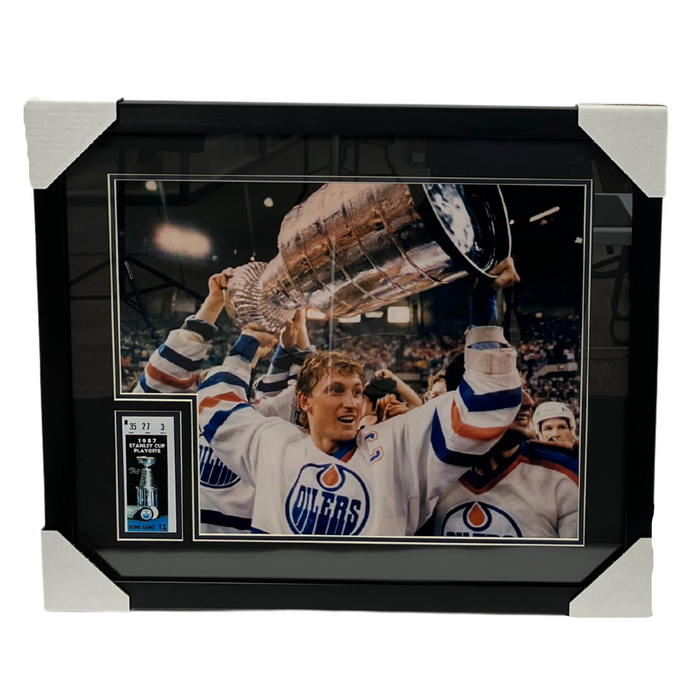 Wayne Gretzky Professionally Framed 16x20 Replica Ticket Display