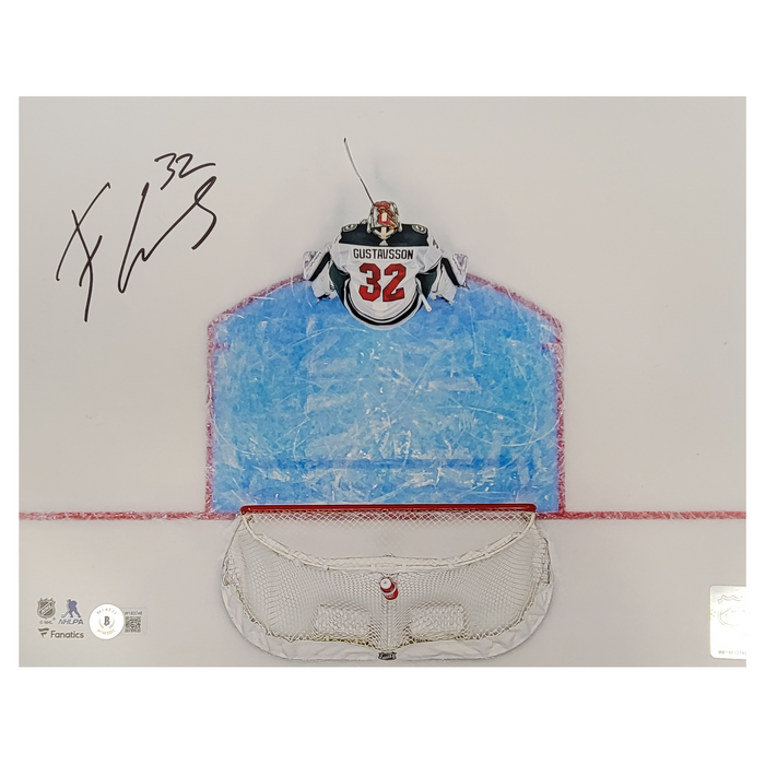 Filip Gustavsson White Jersey Signed 11x14 Photo