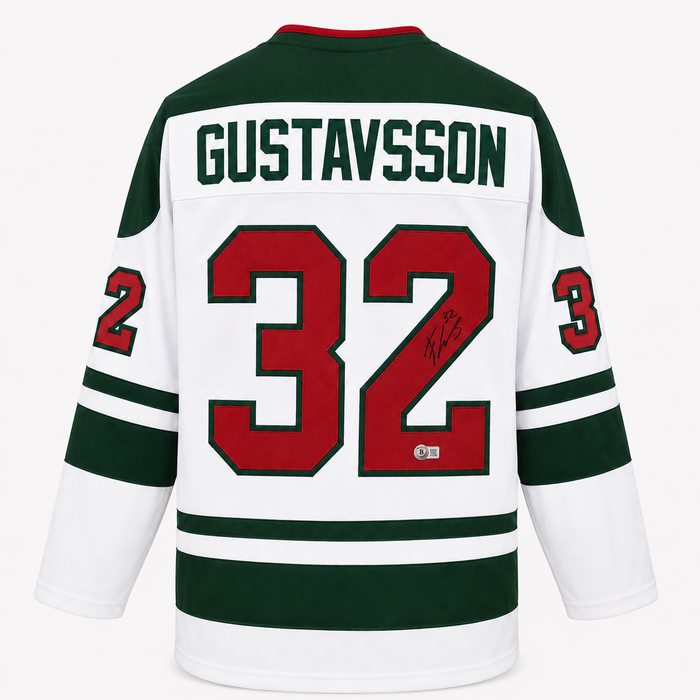 Filip Gustavsson Signed Player White Hockey Jersey