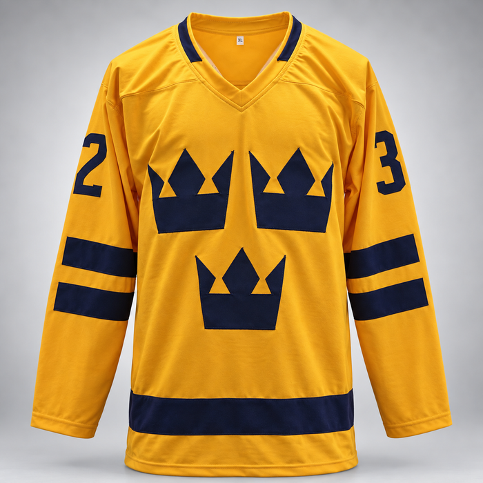 Filip Gustavsson Signed Sweden Player Hockey Jersey