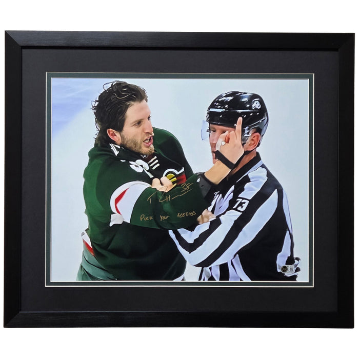 Ryan Hartman Signed & Professionally Framed 16x20 Photo w/ Inscription