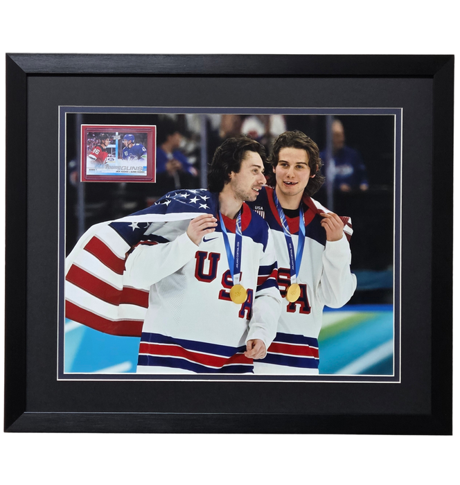 Hughes Brothers 'USA' Professionally Framed 16x20 Rookie Card Display #1