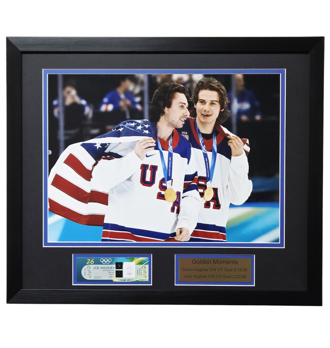 Hughes Brothers 'Golden Moments' Professionally Framed 16x20 Display