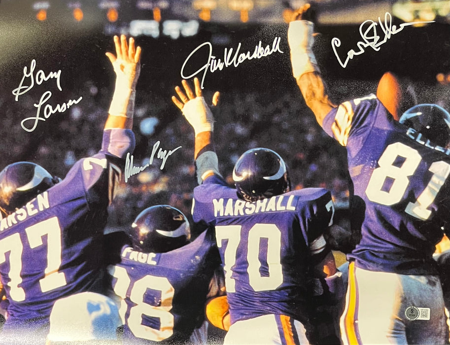 Purple People Eaters 'Backs' Signed 16x20 Photo #4