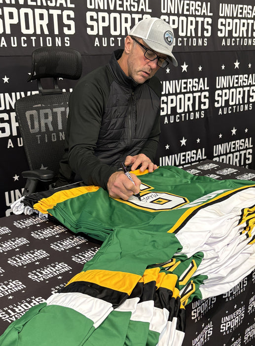 Mike Modano Signed Green Player Hockey Jersey