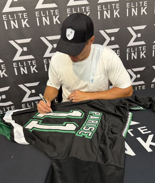 Zach Parise Signed Black Player College Hockey Jersey