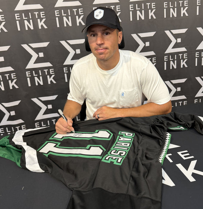 Zach Parise Signed Black Player College Hockey Jersey