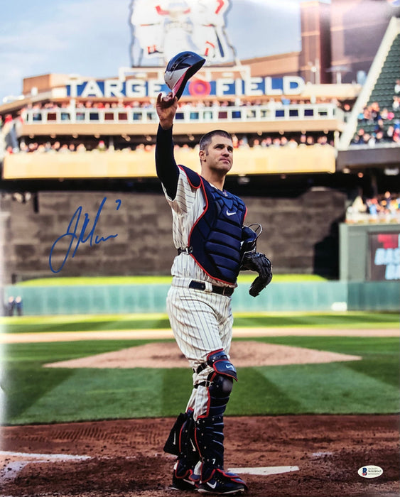 Joe Mauer Autographed Salute 16x20 Photo