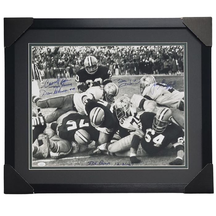 Ice Bowl 1967 Triple Signed & Professionally Framed 16x20 Photo