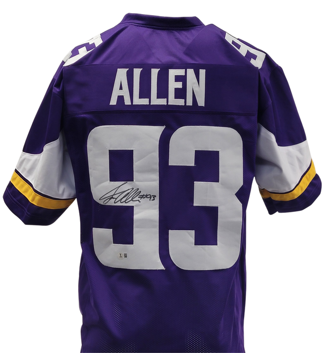 Jonathan Allen Signed Purple Player Football Jersey