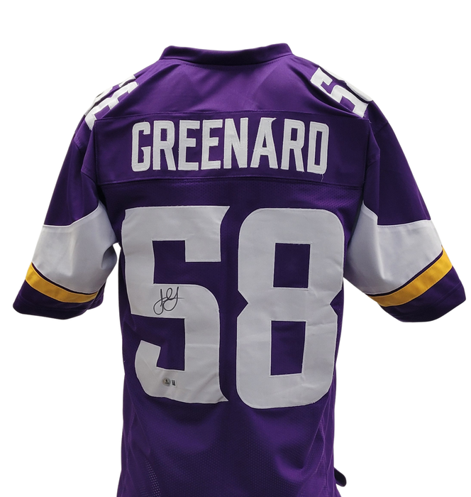 Jonathan Greenard Signed Custom Purple Football Jersey