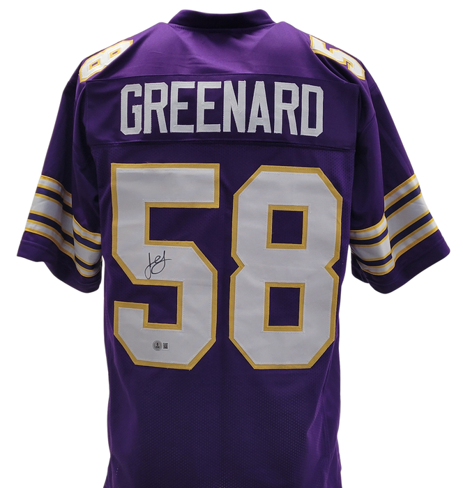 Jonathan Greenard Signed Custom Purple Throwback Football Jersey