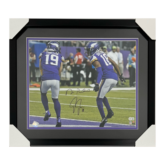 Justin Jefferson & Adam Thielen Dual Signed & Professionally Framed 16x20 Photo