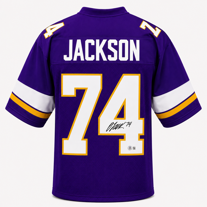 Donovan Jackson Signed Throwback Player Football Jersey