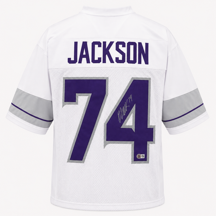 Donovan Jackson Signed White Out Player Football Jersey