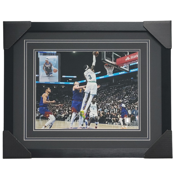 Jaden McDaniels Professionally Framed 11x14 Tribute Card Display
