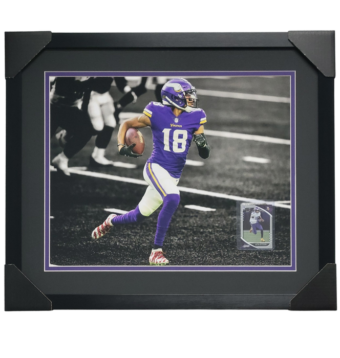 Justin Jefferson Professionally Framed 16x20 Rookie Card Display #5