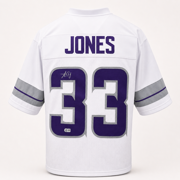 Aaron Jones Signed Whiteout Player Football Jersey