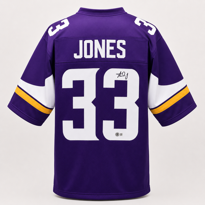 Aaron Jones Signed Player Purple Football Jersey