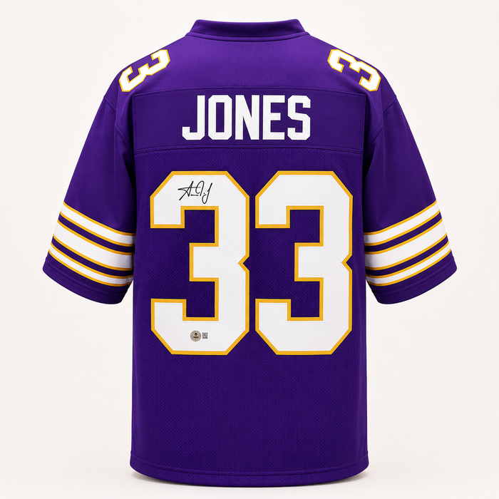 Aaron Jones Signed Throwback Player Football Jersey