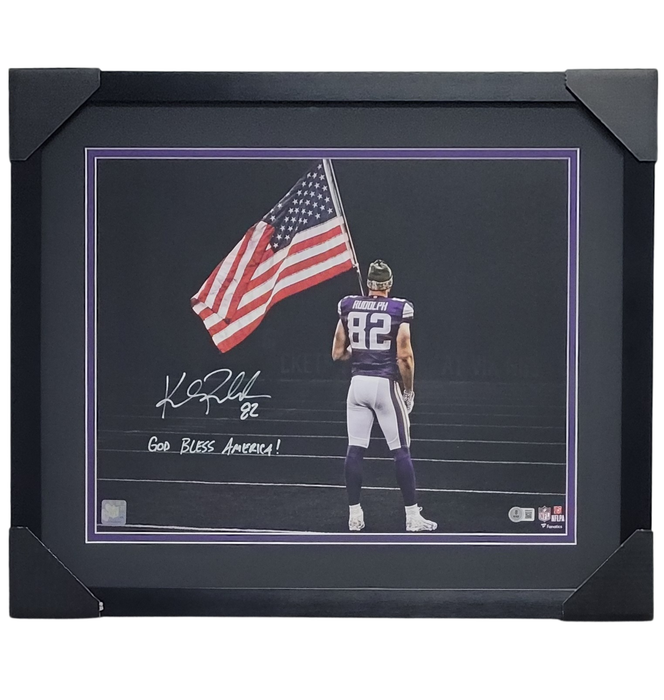 Kyle Rudolph Signed & Professionally Framed 16x20 Photo w/ Inscription