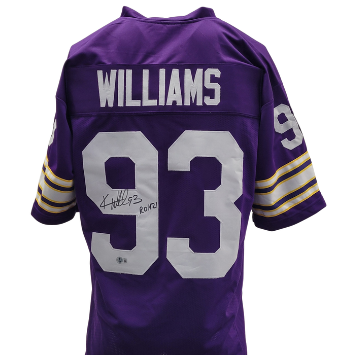 Kevin Williams Signed Purple Player Football Jersey