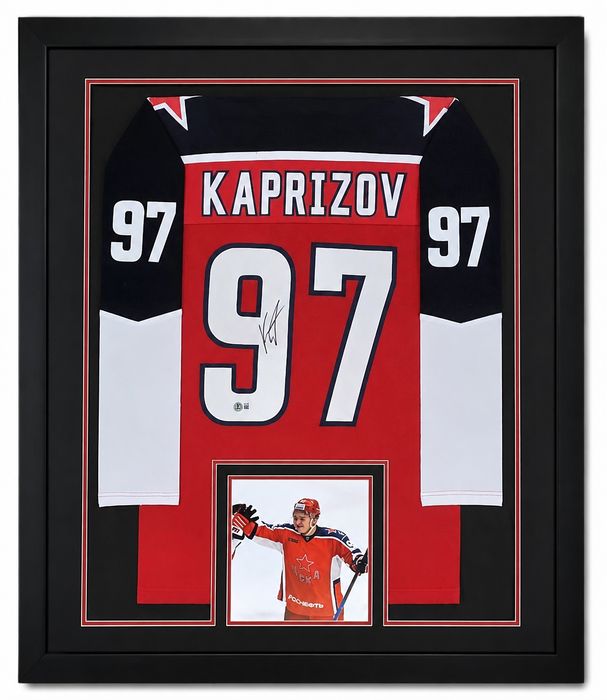 Kirill Kaprizov Signed & Professionally Framed Red Player Hockey Jersey