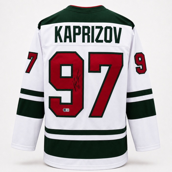 Kirill Kaprizov Signed Player White Hockey Jersey
