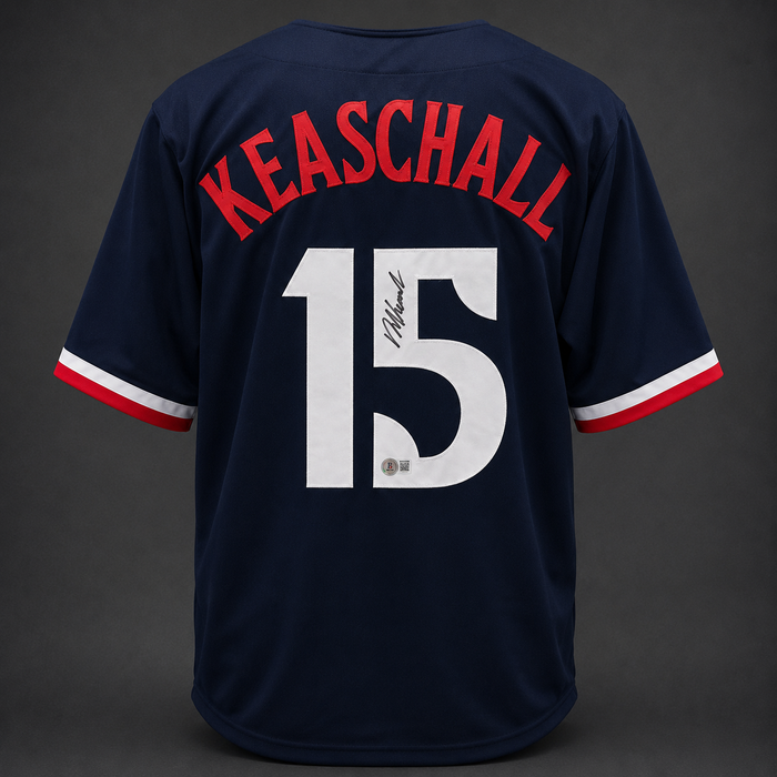 Luke Keaschall Signed Navy Player Baseball Jersey
