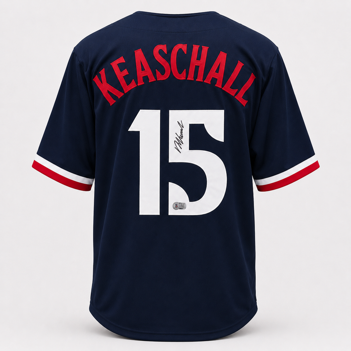 Luke Keaschall Signed Navy Player Baseball Jersey