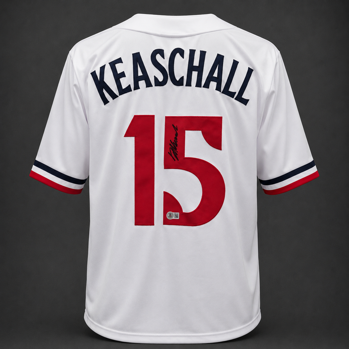 Luke Keaschall Signed White Player Baseball Jersey