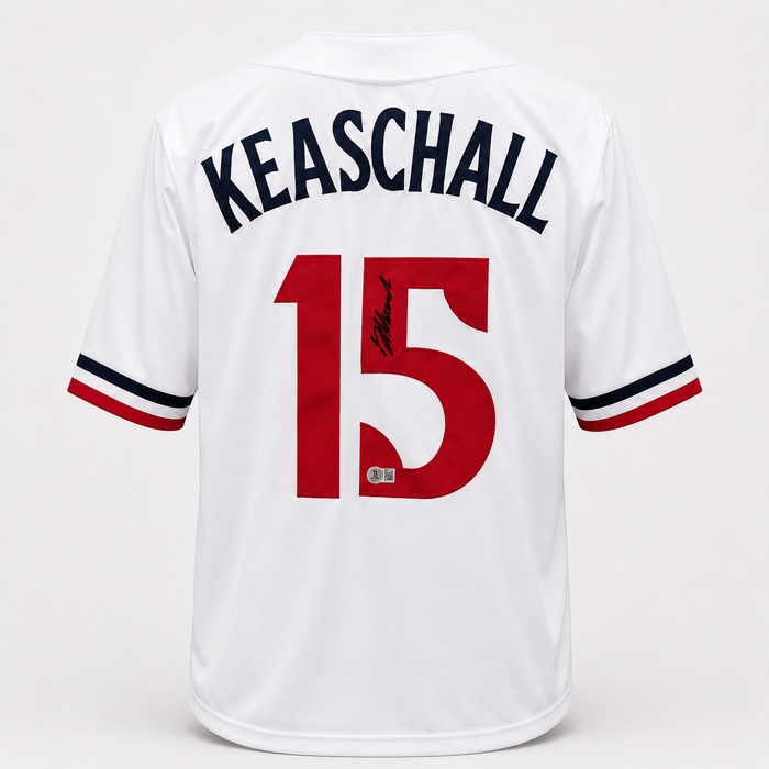 Luke Keaschall Signed White Player Baseball Jersey