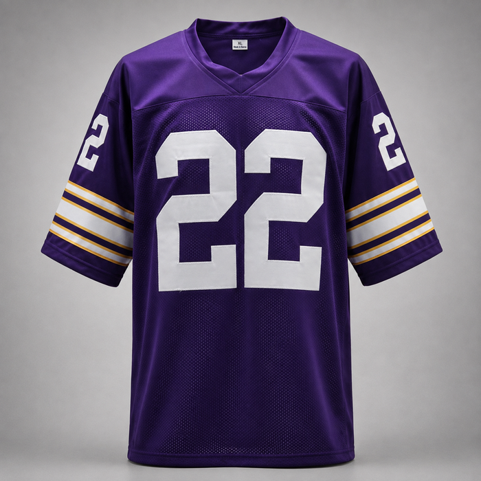 Paul Krause Signed Player Purple Throwback Football Jersey
