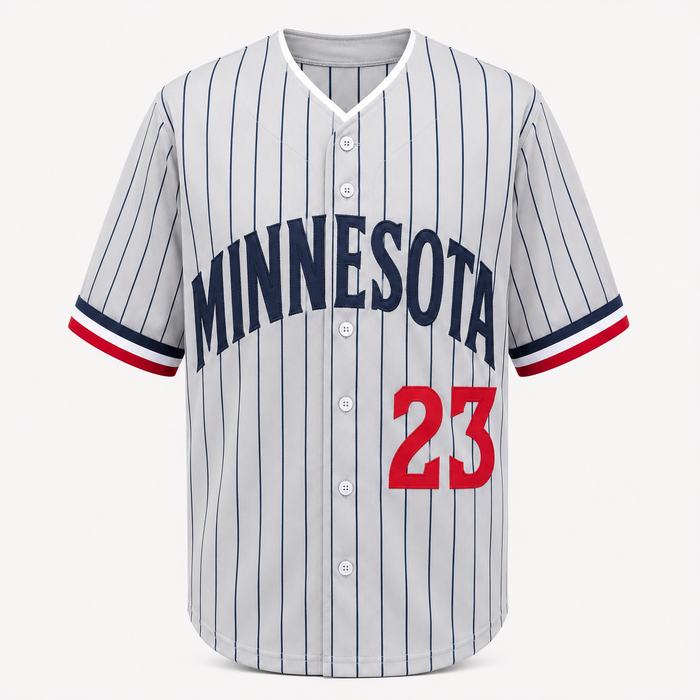 Royce Lewis Signed Pinstripe Player Baseball Jersey