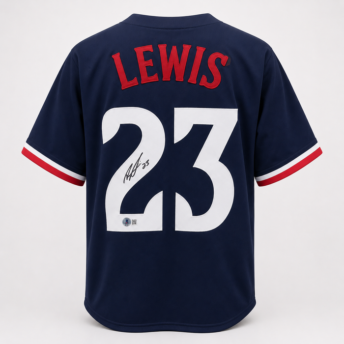 Royce Lewis Signed Player Navy Blue Baseball Jersey
