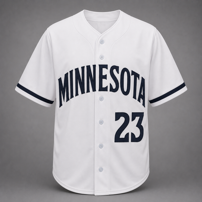 Royce Lewis Signed White & Navy Player Baseball Jersey
