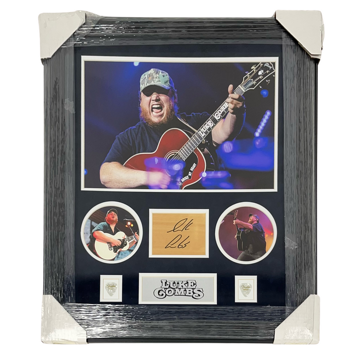 Luke Combs Framed Replica Signature Display