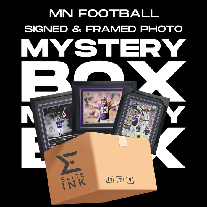 Signed Minnesota Football Framed Photo Mystery Box