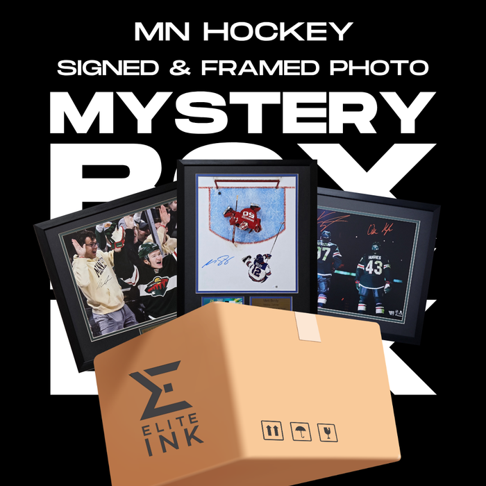 Signed Minnesota Hockey Framed Photo Mystery Box