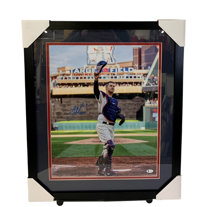 Joe Mauer Salute Signed & Professionally Framed 16x20 Photo