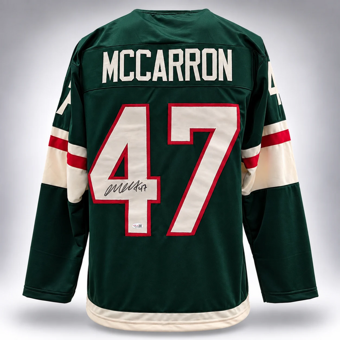 Michael McCarron Signed Green Player Hockey Jersey