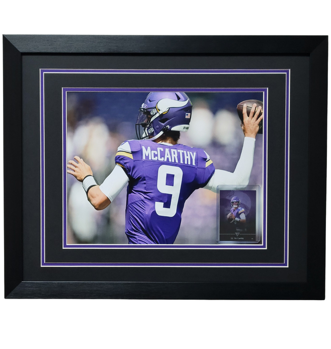 JJ McCarthy Professionally Framed 11x14 Tribute Card Display #2