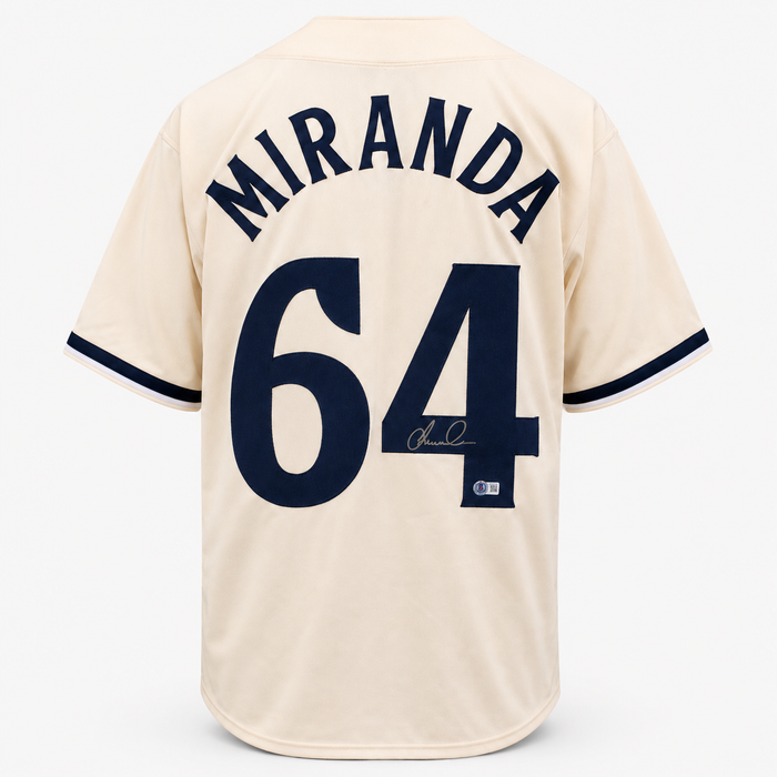 Jose Miranda Signed Player Cream Baseball Jersey