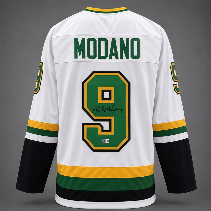 Mike Modano Signed White Player Hockey Jersey