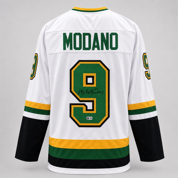 Mike Modano Signed White Player Hockey Jersey