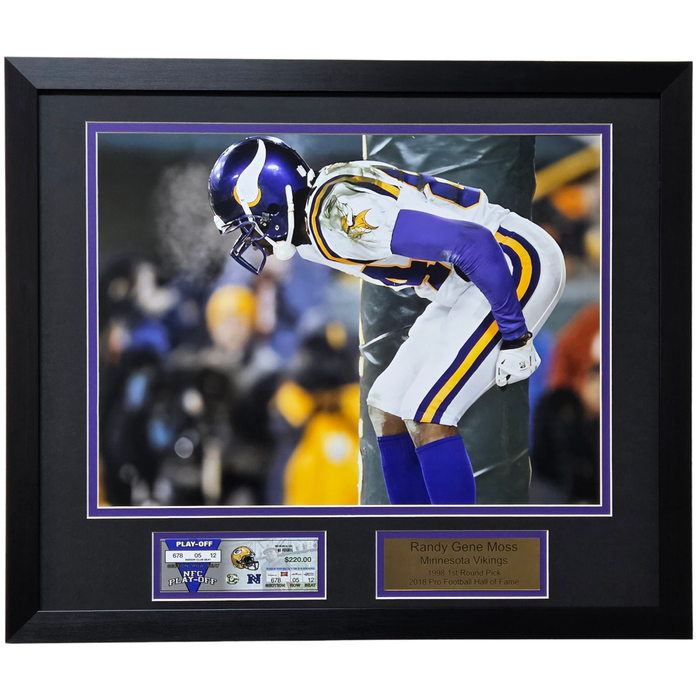 Randy Moss Professionally Framed 16x20 Ticket Display