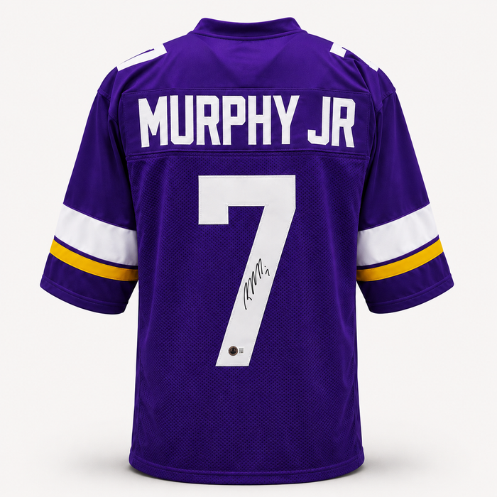 Byron Murphy Jr. Signed Player Purple Football Jersey
