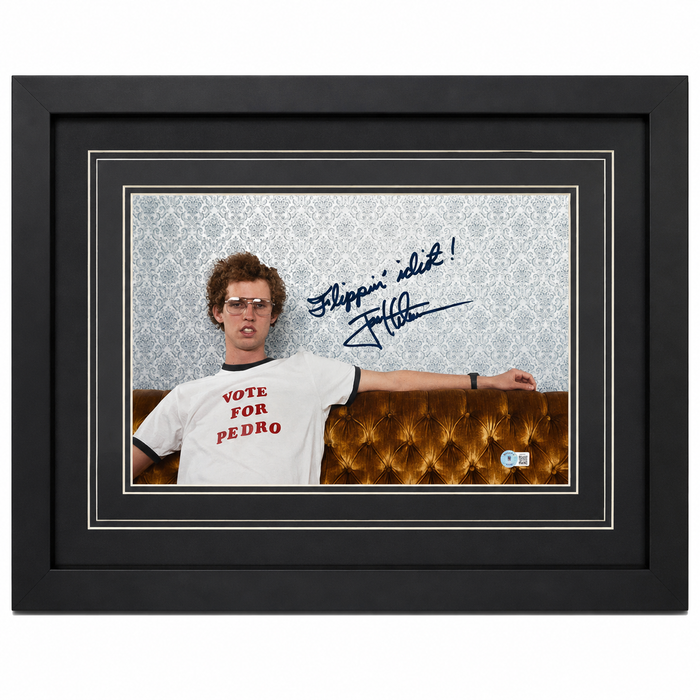 Napoleon Dynamite Signed & Professionally Framed 11x17 Photo w/ Inscription 'Flippin Idiot'