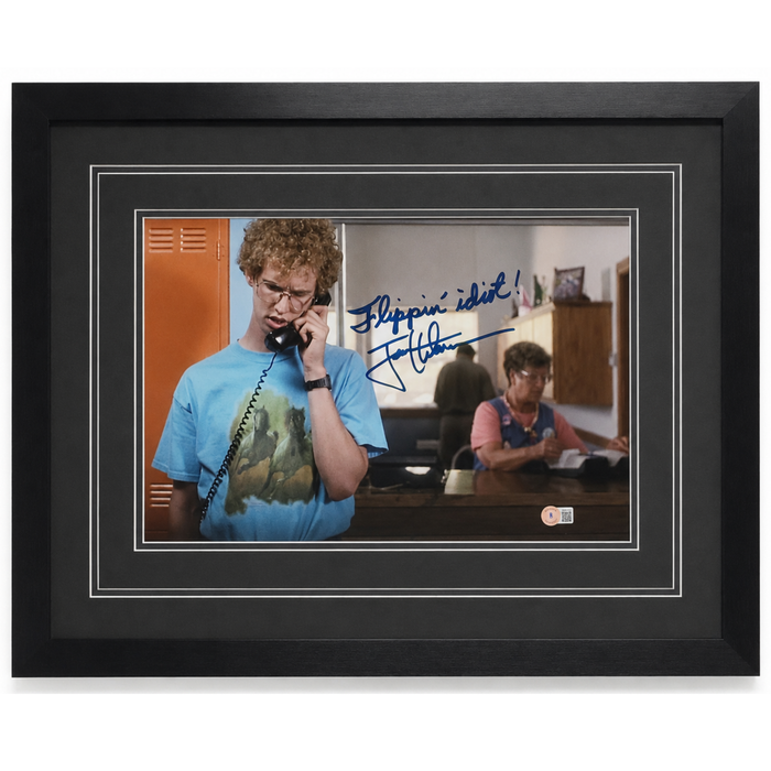Napoleon Dynamite Signed & Professionally Framed 11x17, "telephone' w/ Inscription